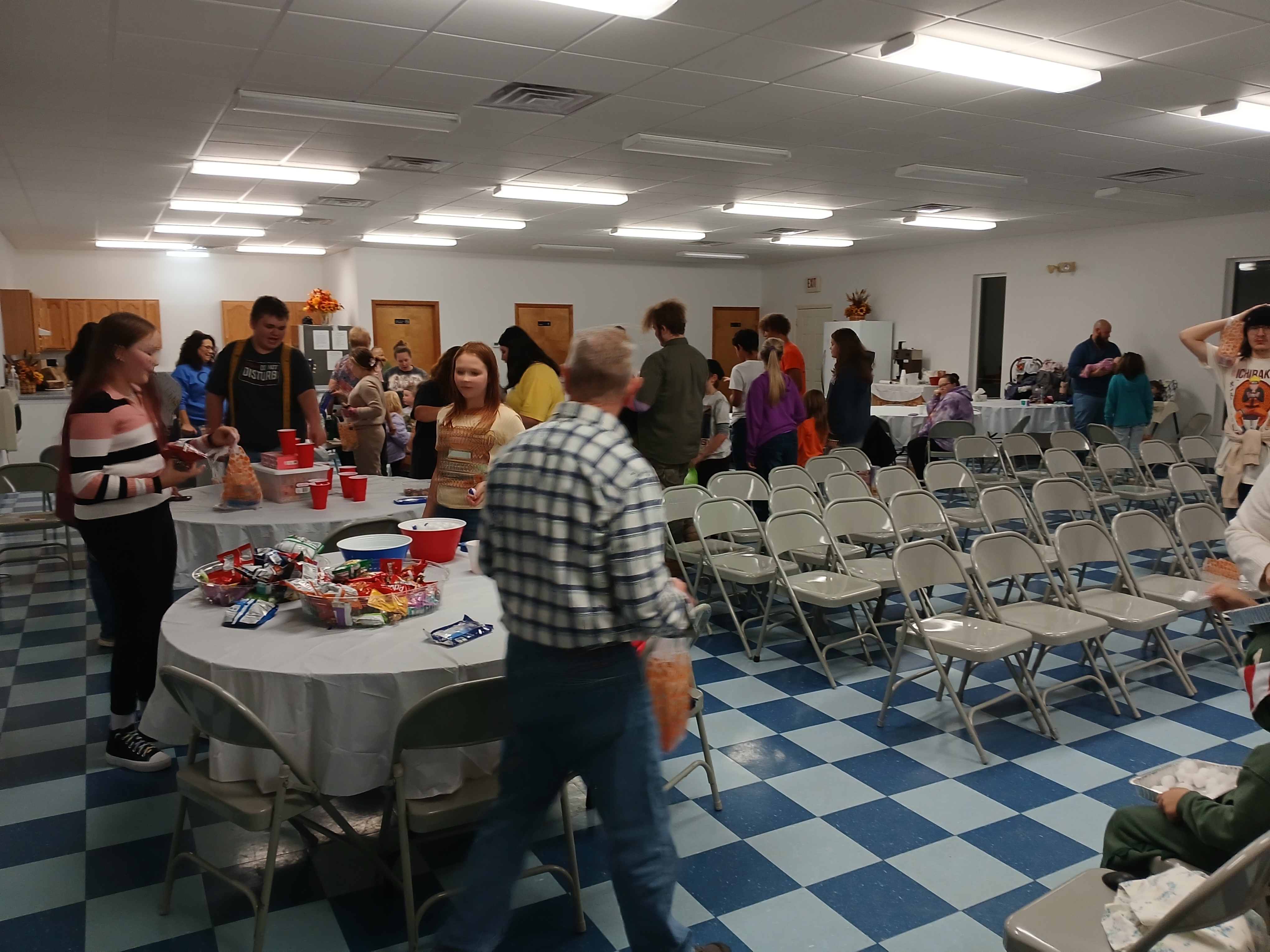 Fellowship gathering at Alderson Church