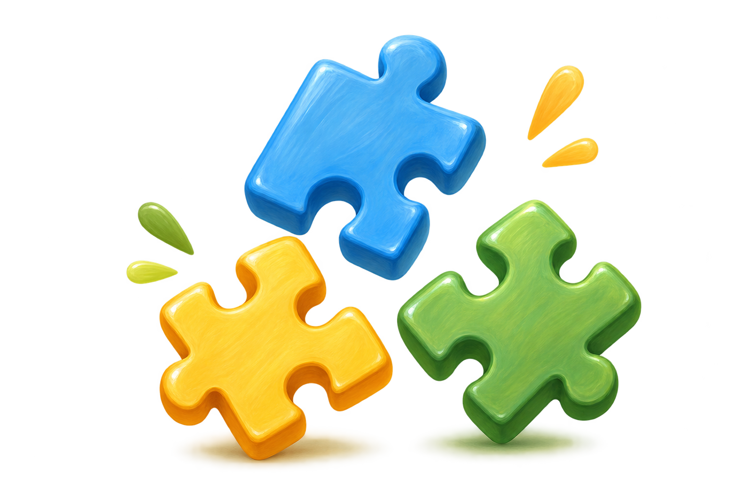 Colorful Little Sprouts puzzle pieces