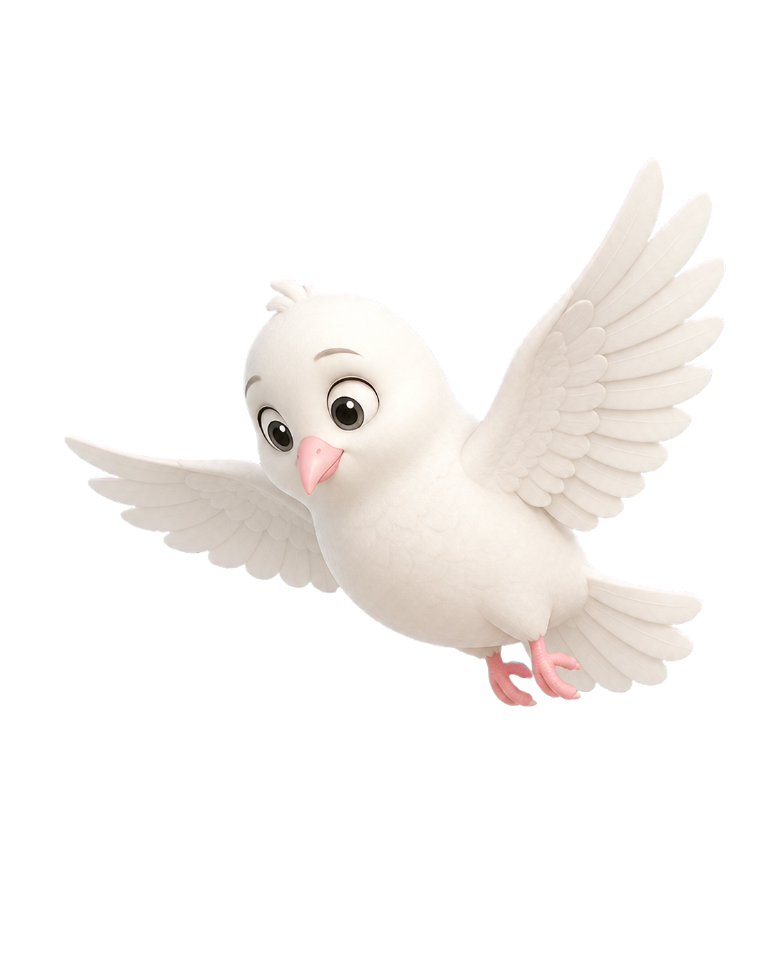 Echo flying toward the book
